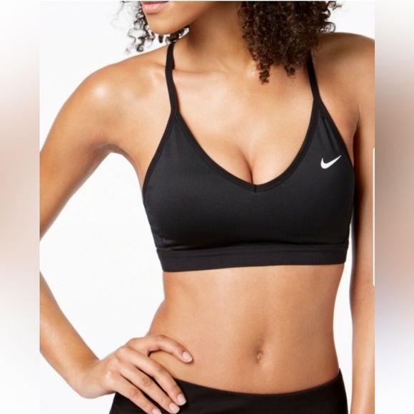 Nike Black Padded Sports Bra Size M - Picture 3 of 4